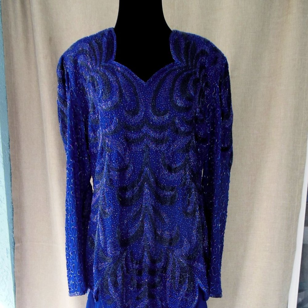 La Divina Vintage  Beaded Dress